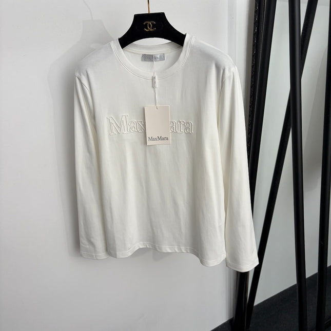 MAXMARA 26S LONG-SLEEVE CREW-NECK T-SHIRT 346