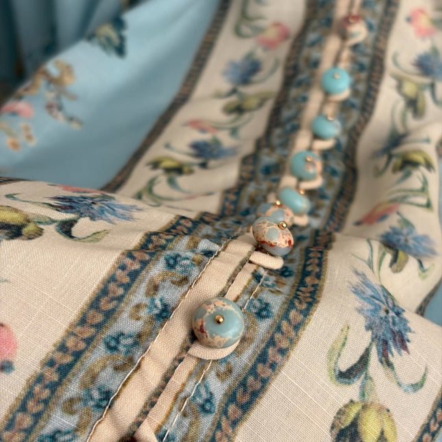ZIMMERMANN 26S FLORAL BLOUSE & SHORTS SET 252