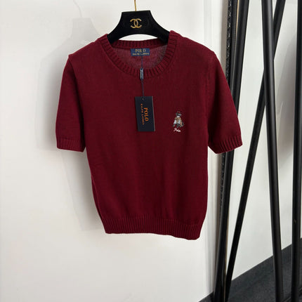 RALPH LAUREN 26S SHORT-SLEEVE CREW-NECK SWEATER 686