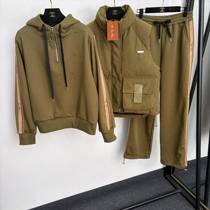 LORO PIANA 26S THREE-PIECE HOODED TRACKSUIT 978