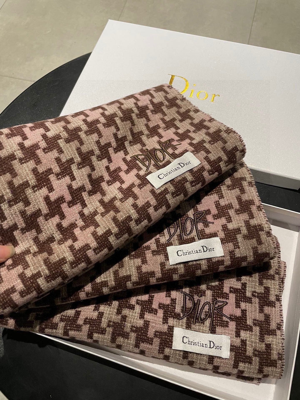 DIOR 26S SCARF 180CM IN CASHMERE 124305