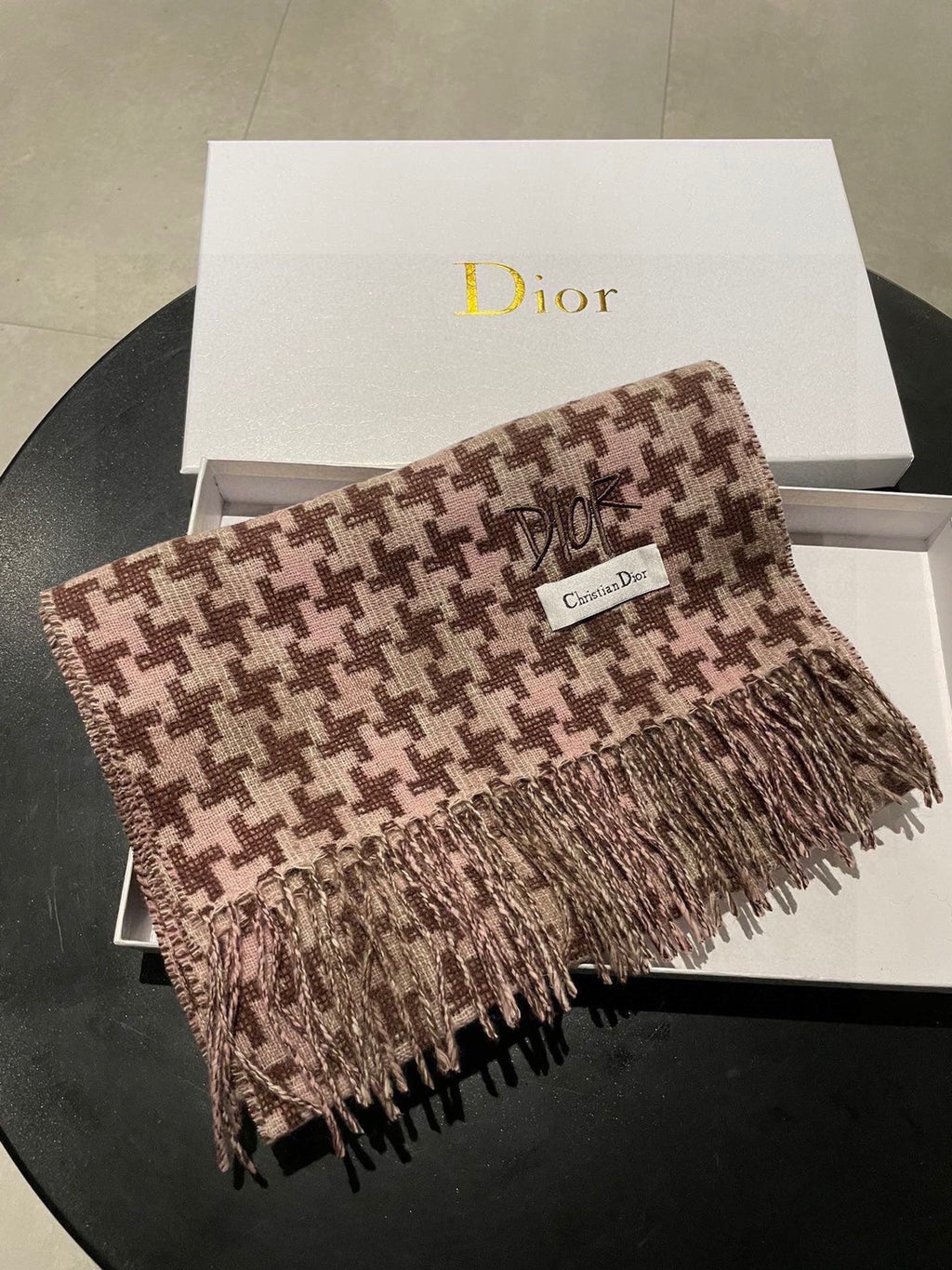 DIOR 26S SCARF 180CM IN CASHMERE 124305