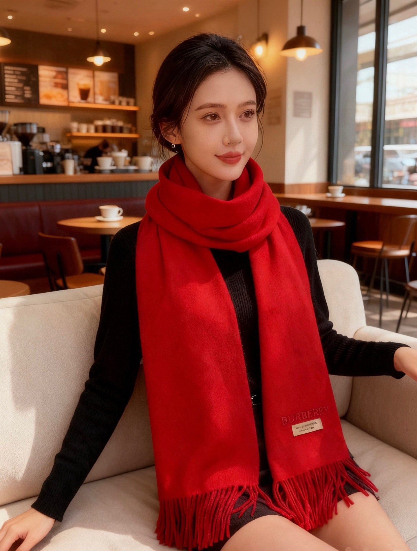 BURBERRY 26S SCARF 180CM IN CASHMERE 156960