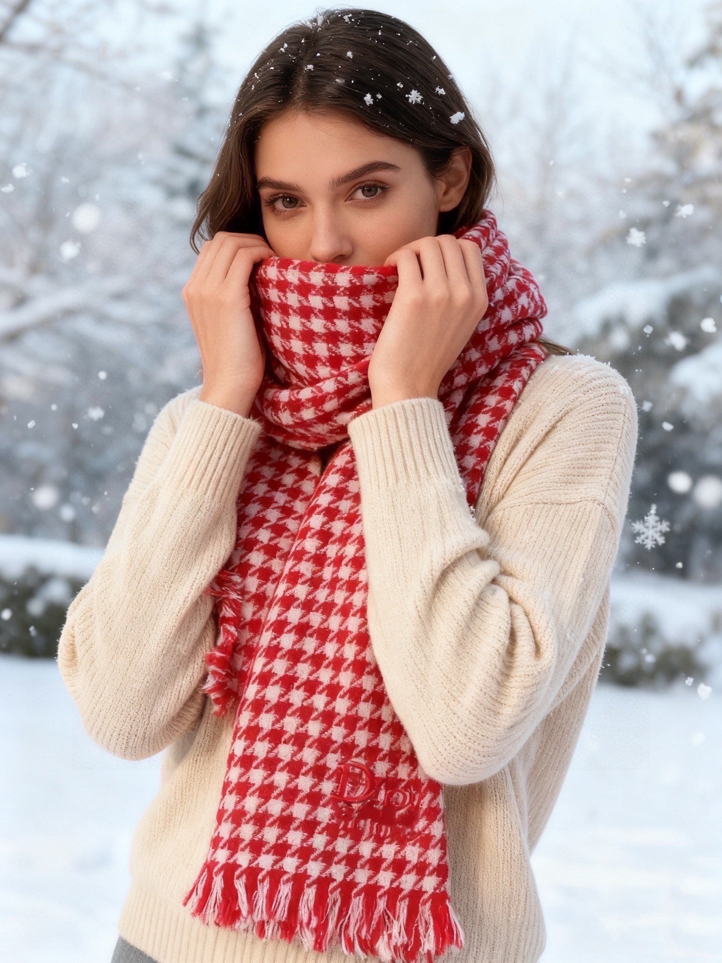 DIOR 26S SCARF 200CM IN CASHMERE 163806