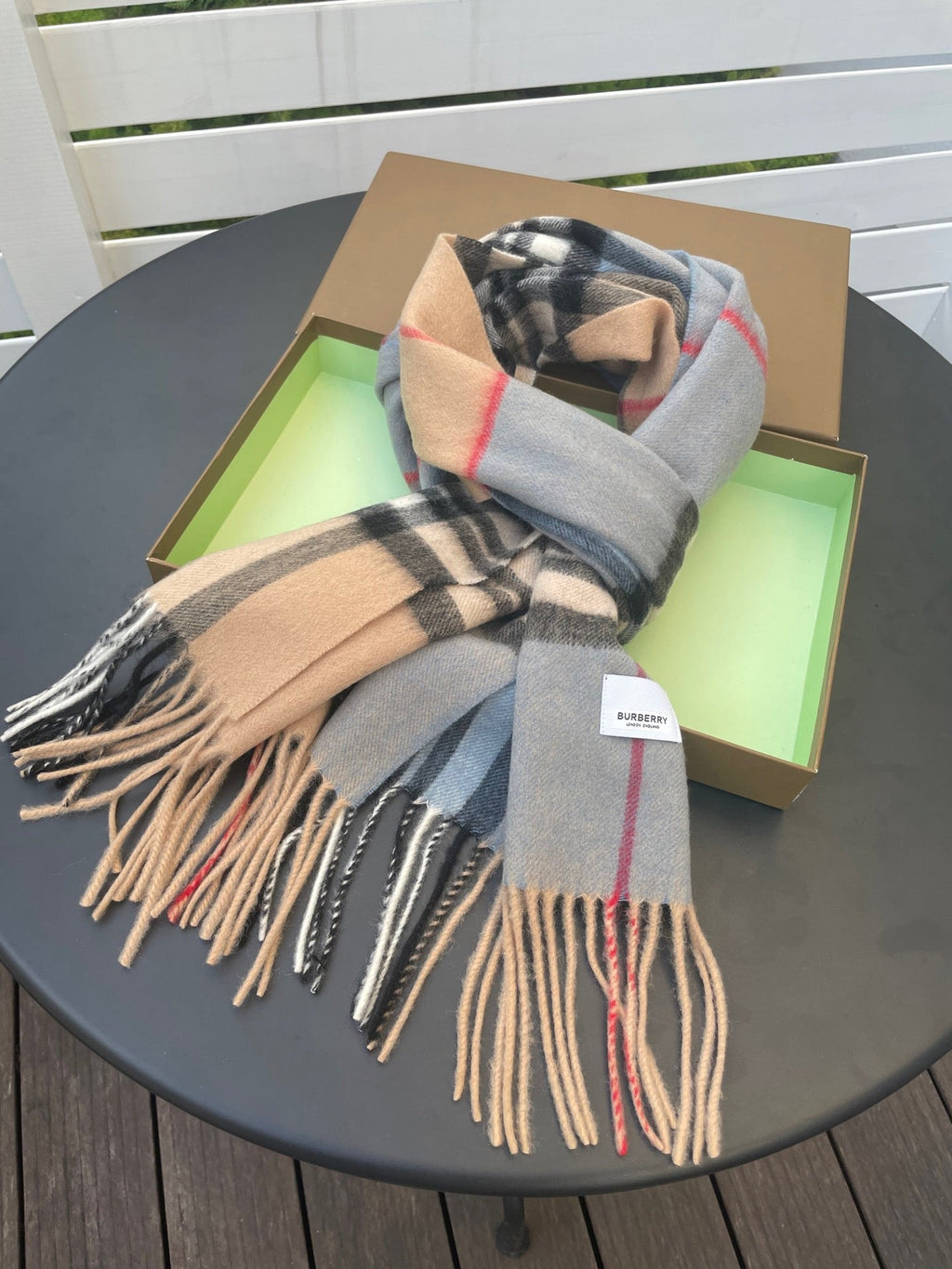 BURBERRY 26S SCARF 168CM IN CASHMERE 163808