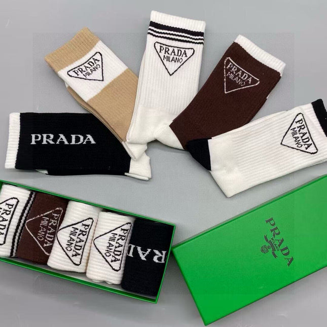 PRADA 26S CREW SOCKS 177242 (1 BOX)