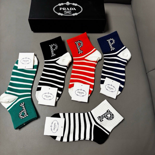 PRADA 26S ANKLE SOCKS 293224 (1 BOX)