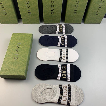GUCCI 26S NO-SHOW SOCKS 407194 (1 BOX)