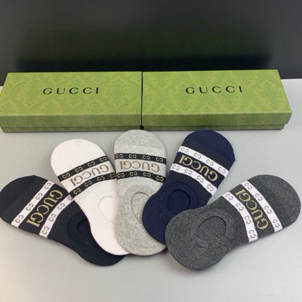 GUCCI 26S NO-SHOW SOCKS 407194 (1 BOX)
