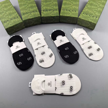 GUCCI 26S NO-SHOW SOCKS 407197 (1 BOX)