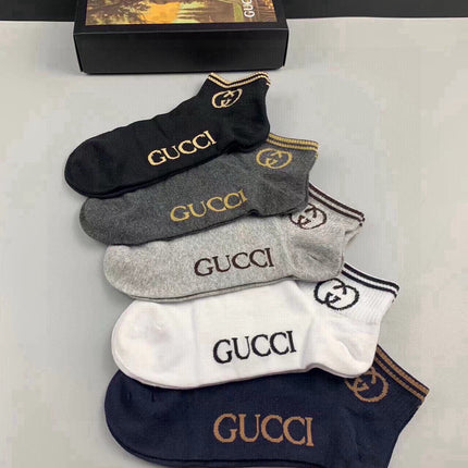GUCCI 26S ANKLE SOCKS 407204 (1 BOX)