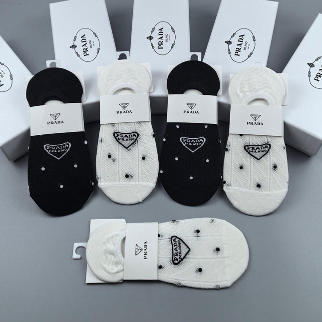 PRADA 26S NO-SHOW SOCKS 348382 (1 BOX)
