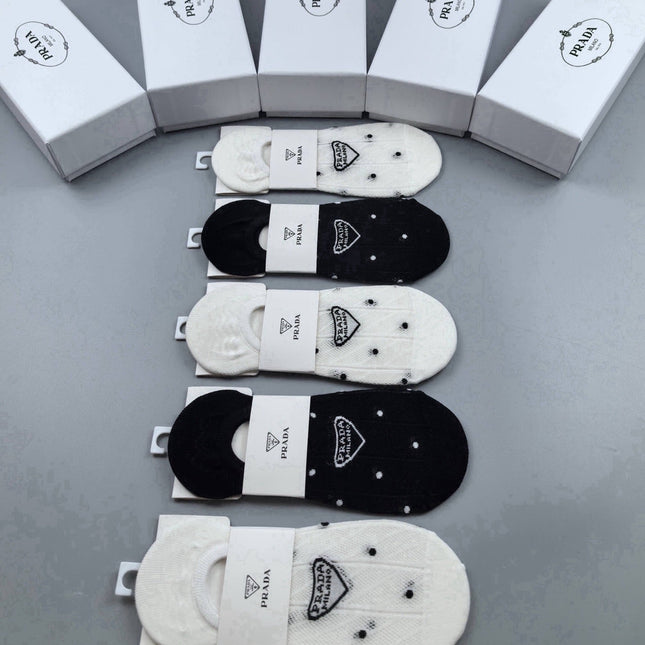 PRADA 26S NO-SHOW SOCKS 348382 (1 BOX)
