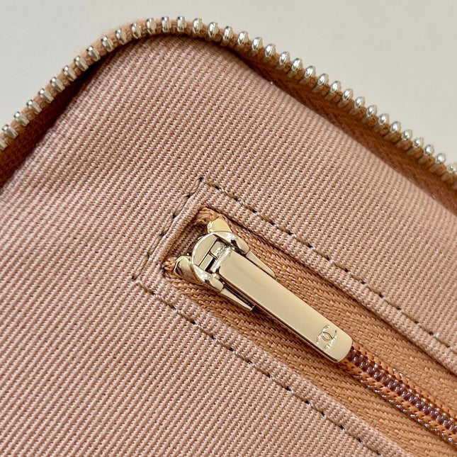 CHANEL 25S VANITY CASE 23 IN BROWN LAMBSKIN