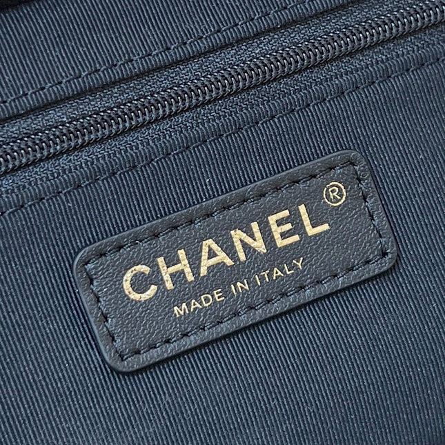 CHANEL 25S VANITY CASE 23 IN BLACK LAMBSKIN