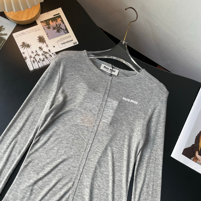 MIUMIU LONG-SLEEVE T-SHIRT STYLE 46