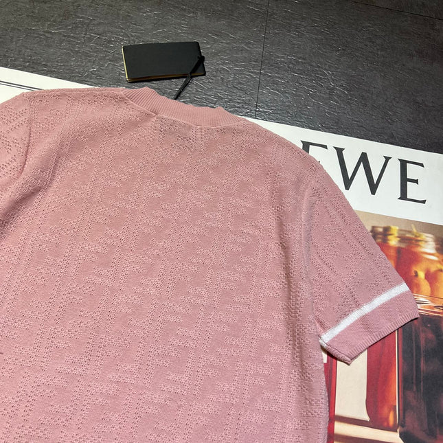 FENDI 26S SHORT SLEEVE KNIT T-SHIRT 222