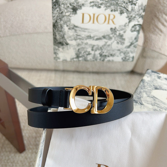 DIOR 25S BELT 20 MM IN BLACK CALFSKIN 613187