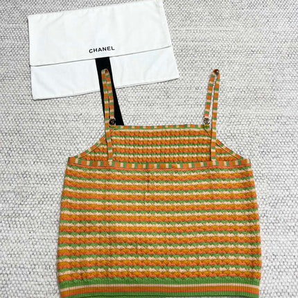 CC Tank Top Multicolor Wool Cashmere