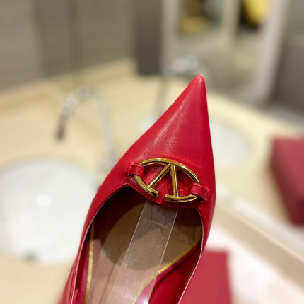 VALENTINO 26S SLINGBACK PUMPS 65 MM IN RED CALFSKIN