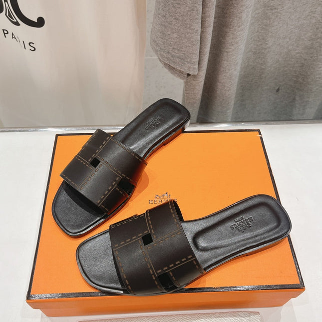 Idioma Sandal Black Calfskin