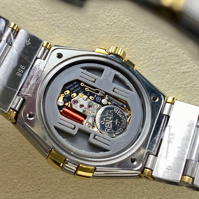 CONSTELLATION PETITE WATCH SILVER CASE AND SAPPHIRE BLUE DIAL WITH CRYSTAL