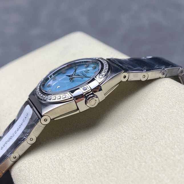 CONSTELLATION PETITE WATCH SILVER CASE WITH SAPPHIRE BLUE DIAL