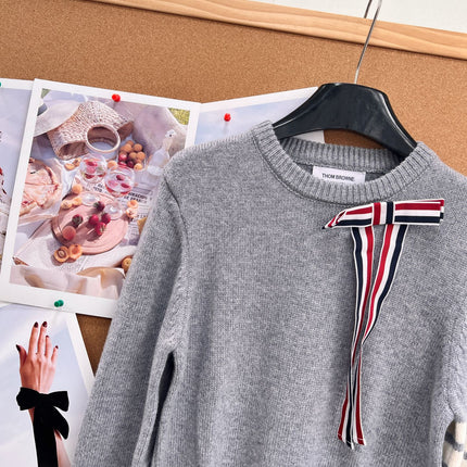 THOM 26S ROUND-NECK KNIT SWEATER 295