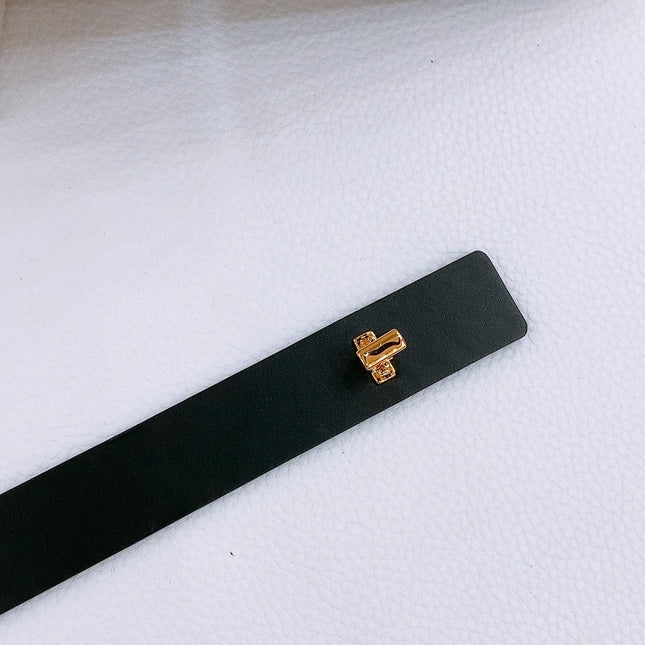 DIOR 25S BELT 25 MM IN BLACK CALFSKIN 561823