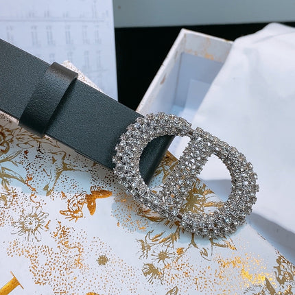 DIOR 26S BELT 25 MM IN BLACK CALFSKIN STYLE 2 643066