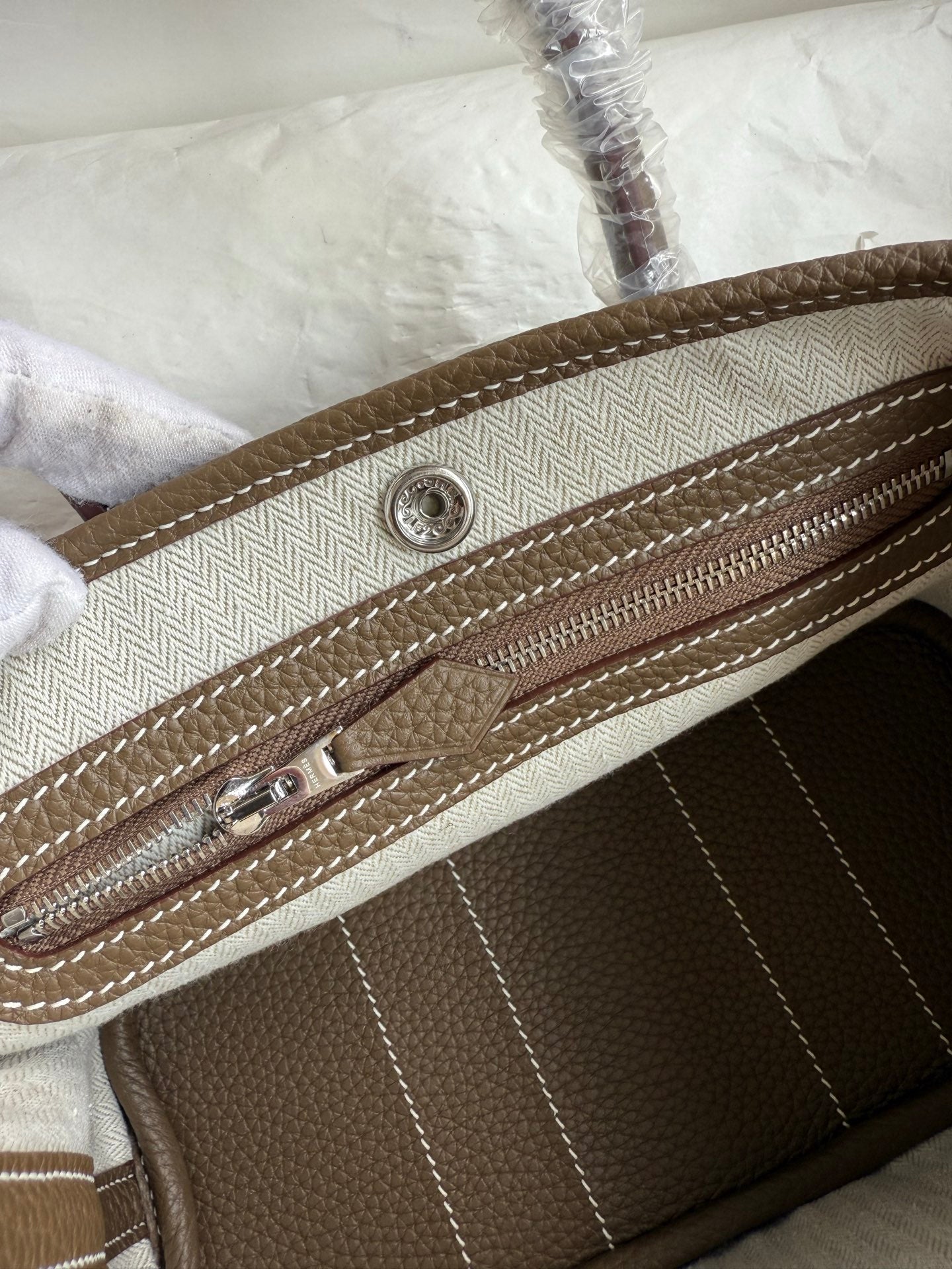 HM 25S GARDEN PARTY 23 CM IN TAUPE BROWN TOGO