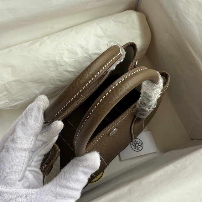 HM 25S GARDEN PARTY 23 CM IN TAUPE BROWN TOGO