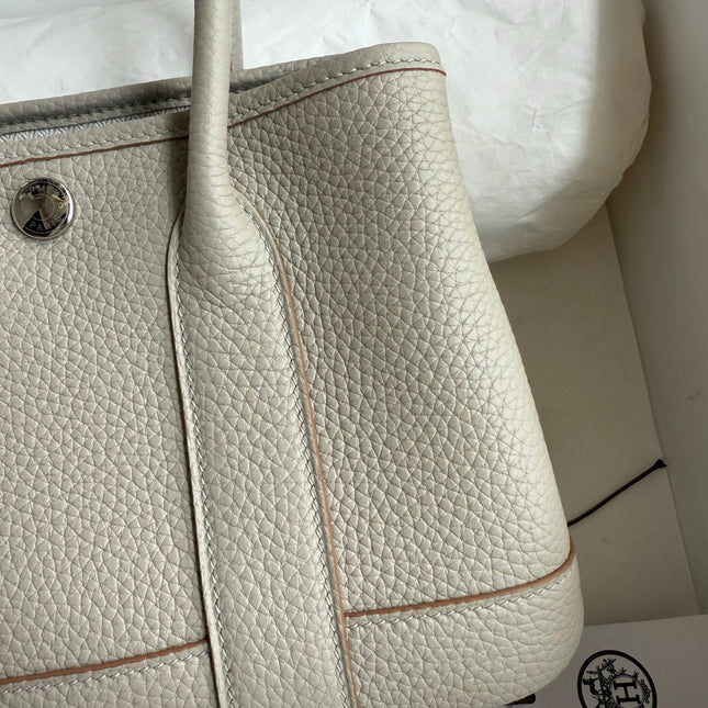 HM 25S GARDEN PARTY 23 CM IN LIGHT BEIGE GRAY TOGO