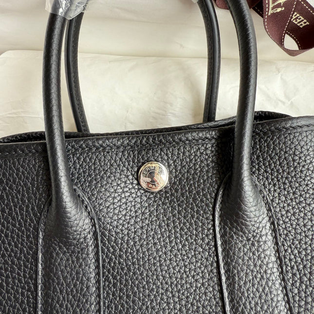 HM 25S GARDEN PARTY 23 CM IN BLACK TOGO