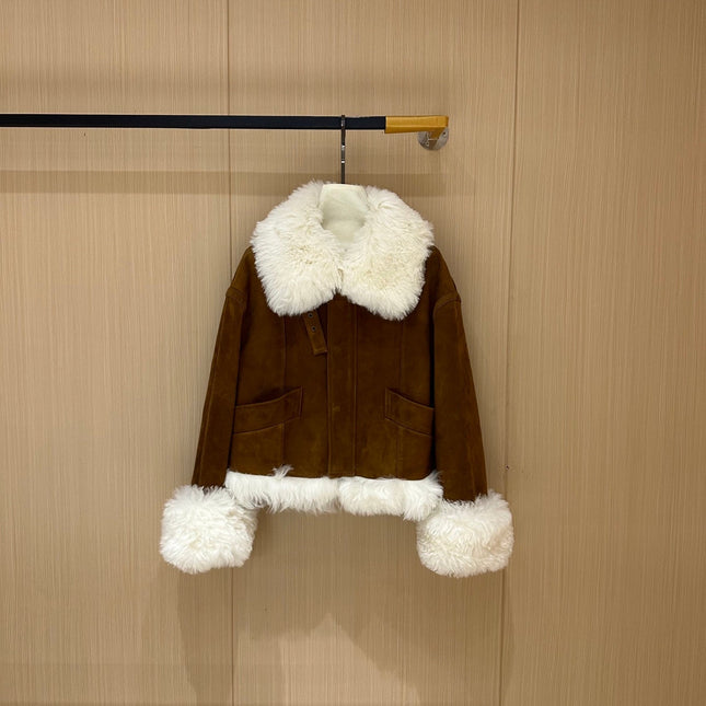 MIUMIU LEATHER DOWN JACKET STYLE 713