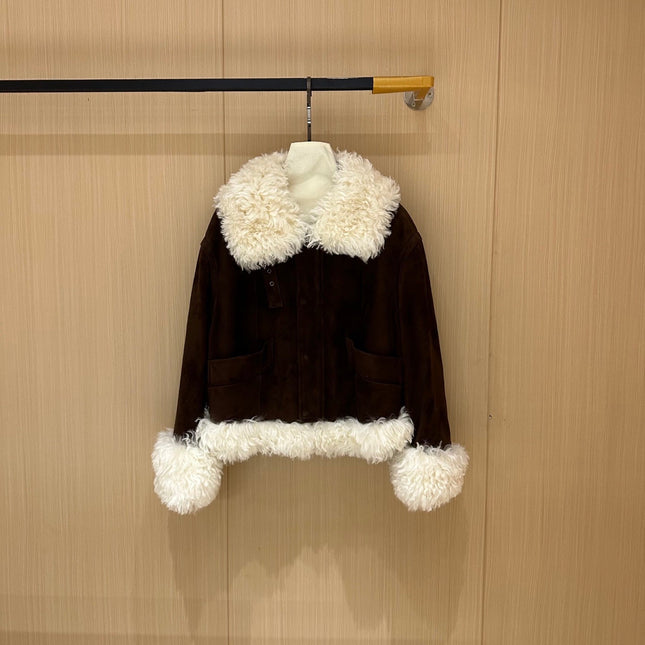 MIUMIU LEATHER DOWN JACKET STYLE 712