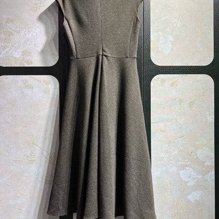 RALPH LAUREN 26S CAP-SLEEVE A-LINE DRESS 721