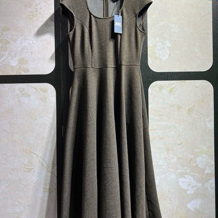 RALPH LAUREN 26S CAP-SLEEVE A-LINE DRESS 721