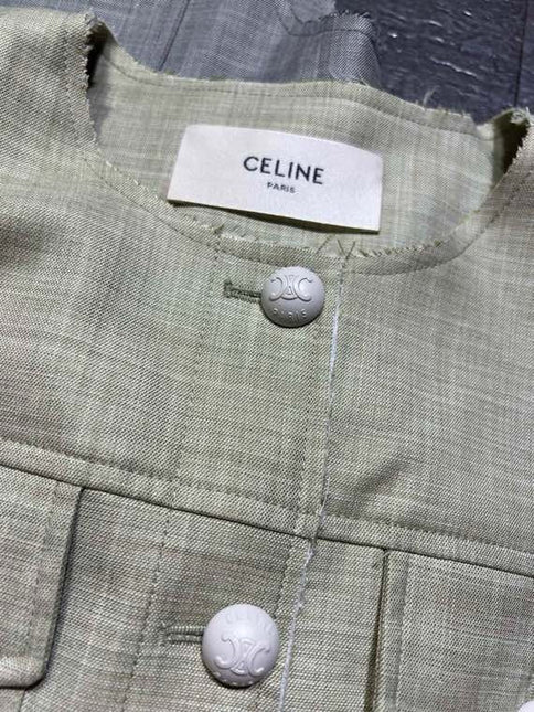 CELINE 26S SLEEVELESS PEPLUM TOP 284