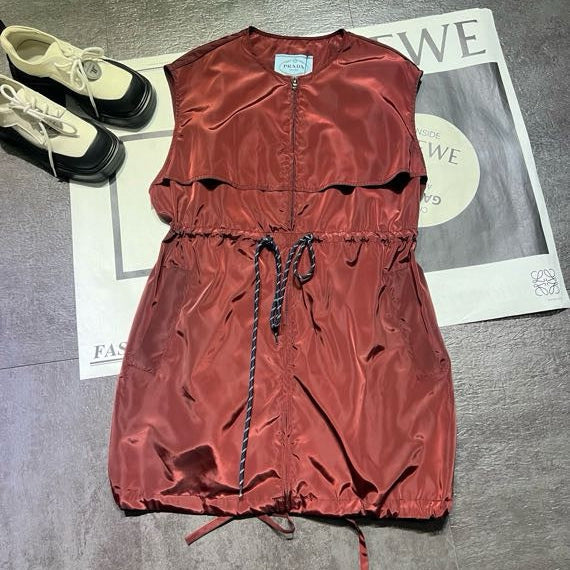PRADA 26S SLEEVELESS FLARED DRESS 709