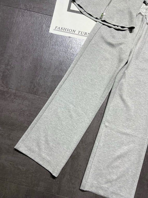 CELINE 26S LACE DETAIL HOODIE & PANTS SET 355