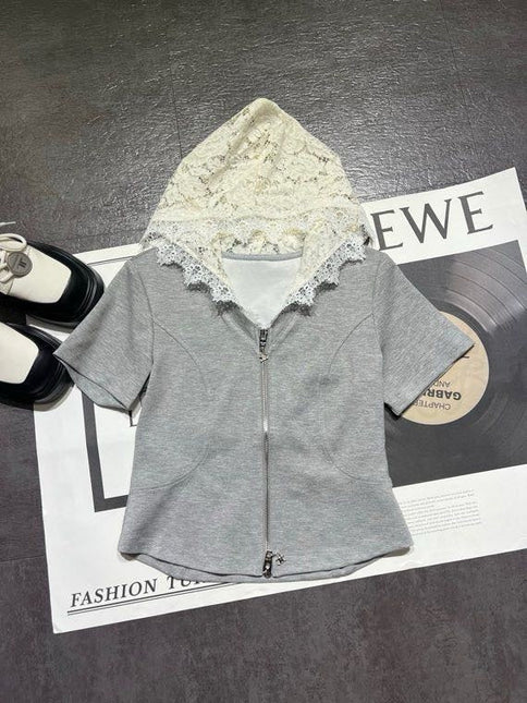CELINE 26S LACE DETAIL HOODIE & PANTS SET 355