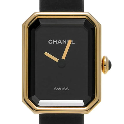 CHANEL PREMIERE H6125 YELLOW GOLD TITANIUM BLACK RUBBER WITH VELVET TOUCH