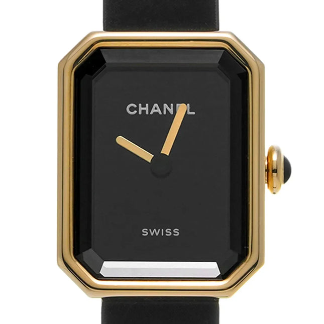 CHANEL PREMIERE H6125 YELLOW GOLD TITANIUM BLACK RUBBER WITH VELVET TOUCH