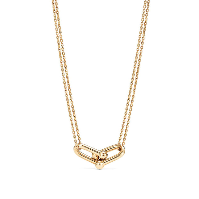 HARDWARE GOLD DOUBLE LINK NECKLACE