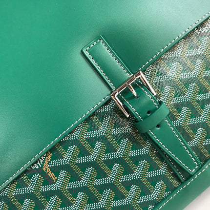 GOYARD CITADIN BAG 38CM GREEN CANVAS