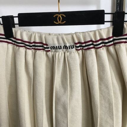MIUMIU 26S KNITTED MINI PLEATED SKIRT 890