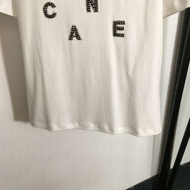CHANEL 26S EMBELLISHED SHORT-SLEEVE T-SHIRT 850
