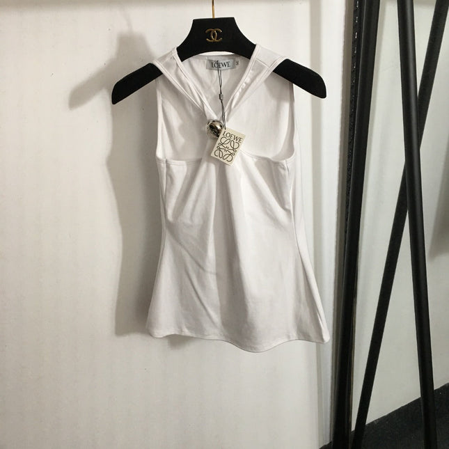 LOEWE 26S HALTER NECK SLEEVELESS TOP 378