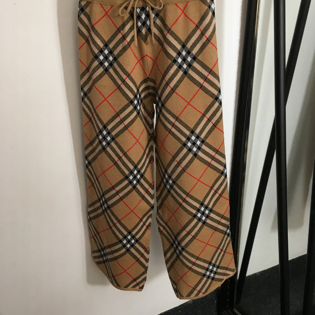 BURBERRY 25S TOP AND WIDE-LEG PANTS SET 337